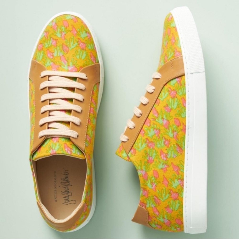 Anthropologie Shadé Akanbi Indra Sneakers Palms 40